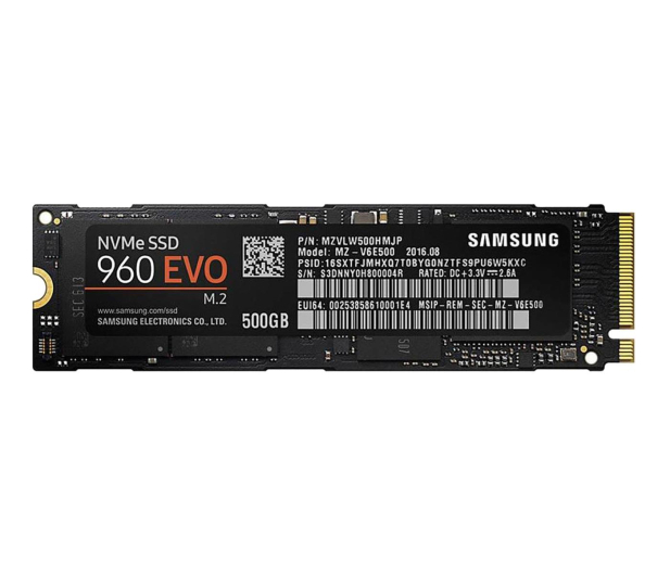 Samsung 500GB 1,8'' Seria 960 EVO M.2 2280 NVMe - 339262 - zdjęcie
